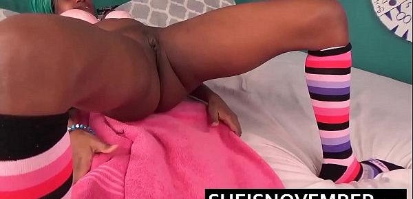  Petite Little Hot Black Girl Msnovember Cute Butt Is Sitting Horny In Her Bedroom Touching Her Young Pussy Learning Her Body The A Very Wet Pussy Squirt Orgasm HD Sheisnovember